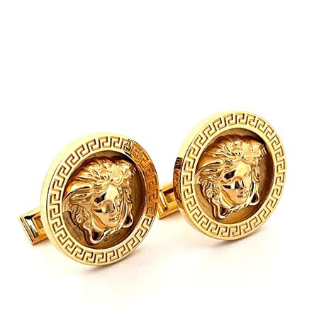 versace medus cuff links|gianni Versace cufflinks.